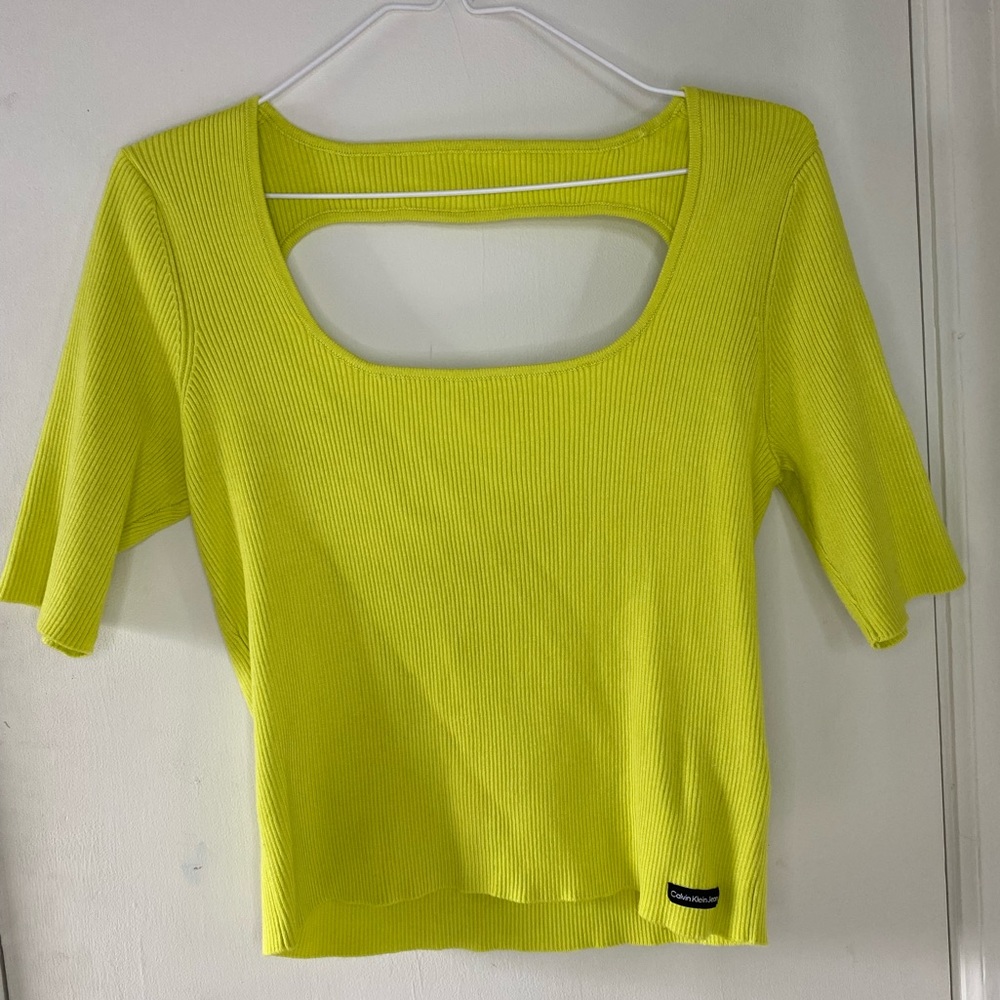 Calvin Klein Yellow Medium Top